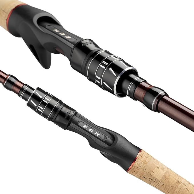 EOW XPEDITE Portable Telescopic Fishing Rods, Spinning & Casting, 24T Carbon Blanks & Solid Carbon Tip, Cork Handle, Travel Rod, Short Collapsible Rods