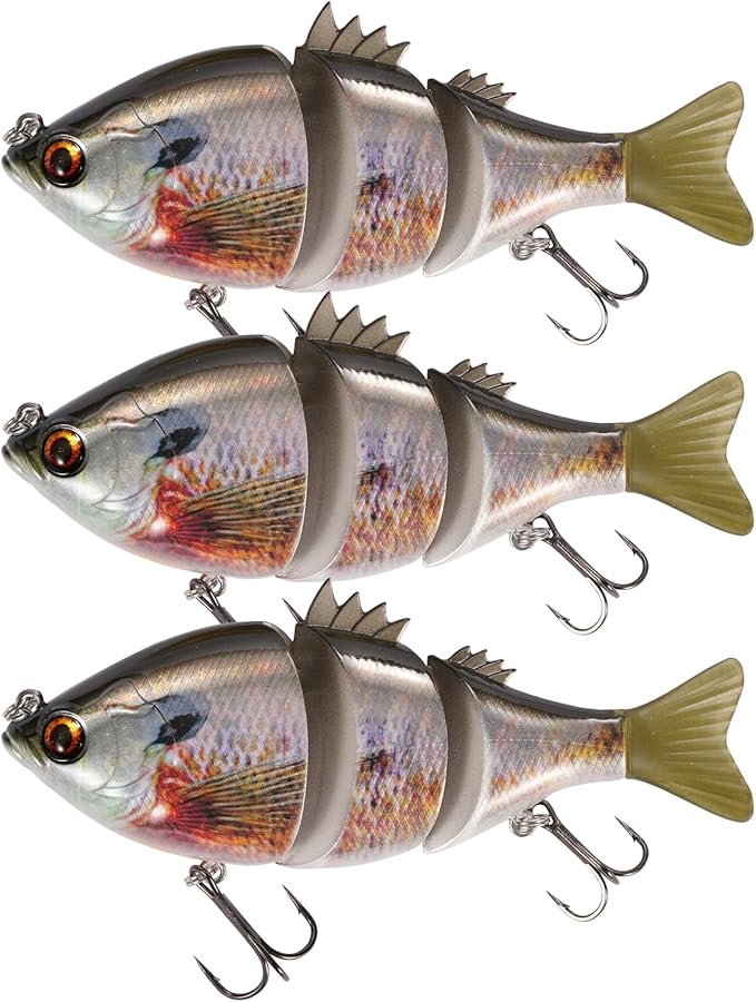 Fishing Lures, 3-Piece Topwater Lures for Bass, Walleye, and Pike, 2025 New Wasp-Style Top Water Crawler for Freshwater & Saltwater Fishing, 2.6in, 15g