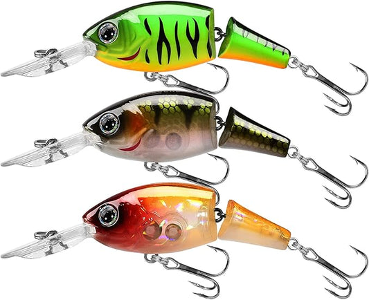 TRUSCEND Easy Catch Swimmax, Magic Noisy Turbulent Wiggling and Vibrating Actions for More Bites, Segmented Swimbait Jointed by Dyneema Strongest Fiber, Lifelike Fishing Lures for Relax Family Fishing