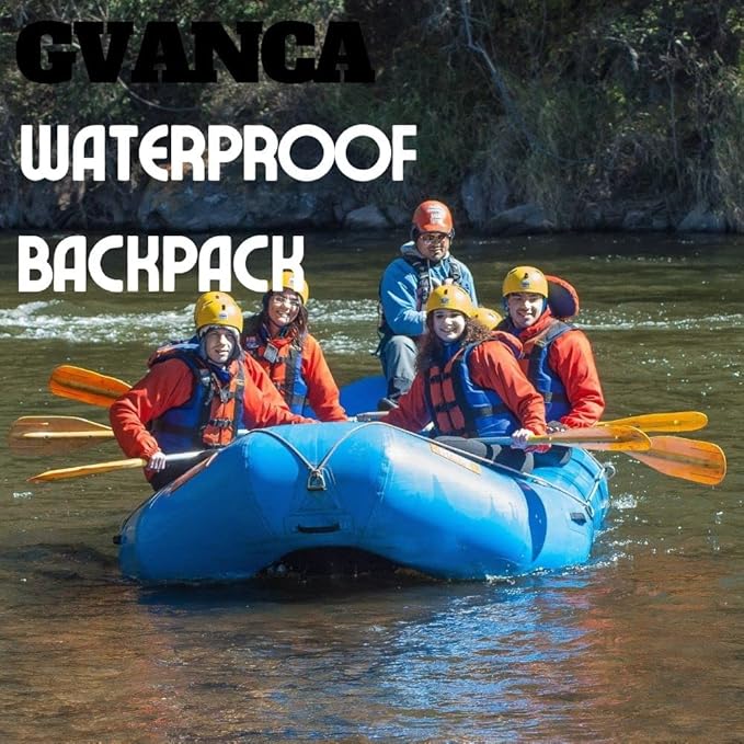 Waterproof Roll Top Kayak Backpack, Floating Outdoor Dry Sack Boating Sailing Canoeing Rafting Fishing Camping 35L Blue