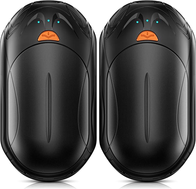 AI Hand Warmers Rechargeable 2 Pack,6000mAh Rechargeable Hand Warmer,20Hrs Long Heating Electric Hand Warmer,Portable Pocket Heater,Pocket Size Hand Warmer, Gifts for Christmas
