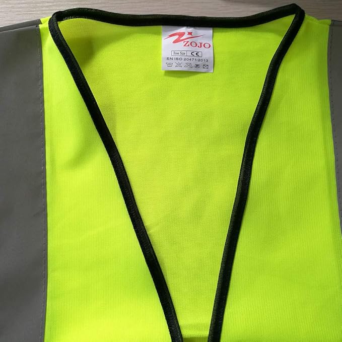 zojo High Visibility Reflective Vests,Adjustable Size,Lightweight Mesh Fabric, Wholesale Safety Vest for Outdoor Works