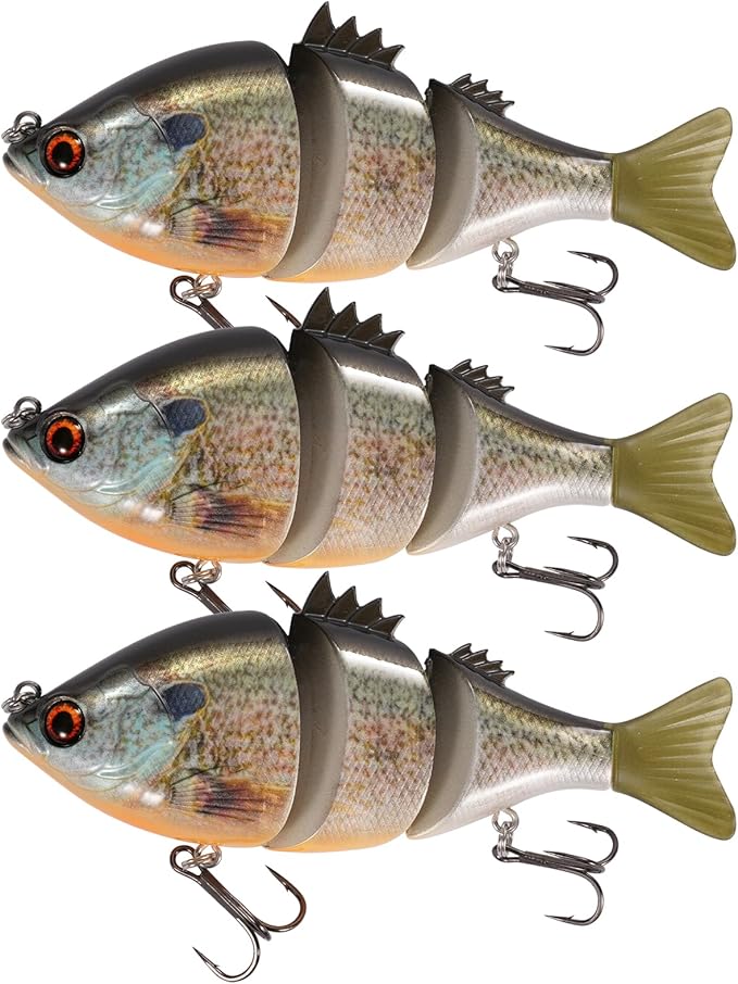 Fishing Lures, 3-Piece Topwater Lures for Bass, Walleye, and Pike, 2025 New Wasp-Style Top Water Crawler for Freshwater & Saltwater Fishing, 2.6in, 15g