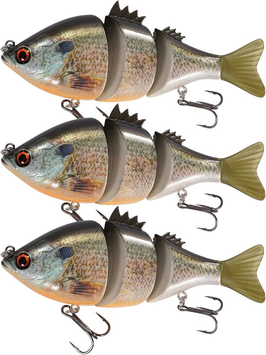 Fishing Lures, 3-Piece Topwater Lures for Bass, Walleye, and Pike, 2025 New Wasp-Style Top Water Crawler for Freshwater & Saltwater Fishing, 2.6in, 15g