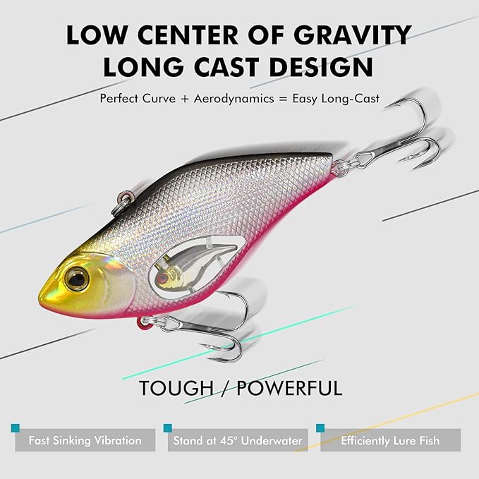 TRUSCEND Easy Catch Swimmax, Magic Noisy Turbulent Wiggling and Vibrating Actions for More Bites, Segmented Swimbait Jointed by Dyneema Strongest Fiber, Lifelike Fishing Lures for Relax Family Fishing