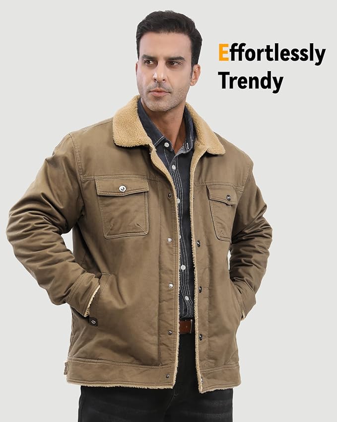 Wulcea Graphene Heated Jacket for Men 12V Fast Charge 18400mAh Large Capacity