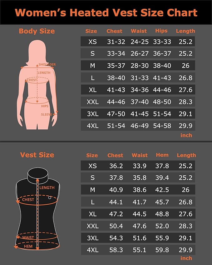 Venustas Women's Fleece Heated Vest with Battery, Lightweight Electric Heated Coat