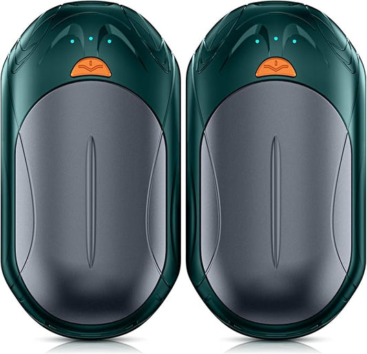 AI Hand Warmers Rechargeable 2 Pack,6000mAh Rechargeable Hand Warmer,20Hrs Long Heating Electric Hand Warmer,Portable Pocket Heater,Pocket Size Hand Warmer, Gifts for Christmas