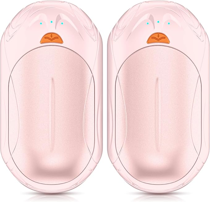 AI Hand Warmers Rechargeable 2 Pack,6000mAh Rechargeable Hand Warmer,20Hrs Long Heating Electric Hand Warmer,Portable Pocket Heater,Pocket Size Hand Warmer, Gifts for Christmas