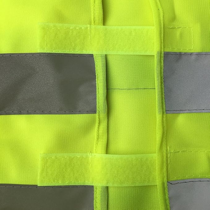 zojo High Visibility Kids Safety Vests,Reflective Vest for cycling, skateboarding, or walking back to school -Fits for Boy and Girl 3-7 (10 PACK, Kids-S-Neon Yellow)
