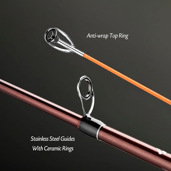 EOW XPEDITE Portable Telescopic Fishing Rods, Spinning & Casting, 24T Carbon Blanks & Solid Carbon Tip, Cork Handle, Travel Rod, Short Collapsible Rods