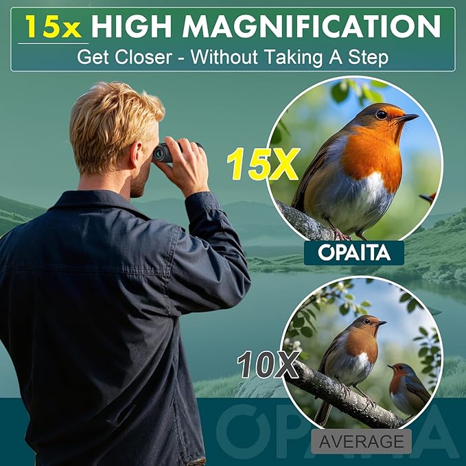 15x52 Binoculars for Adults High Powered - OPAITA Bird Watching Binoculars Lightweight with HD Large Range View Powerful for Hunting Traveling Stargazing Cruise Trip Sports