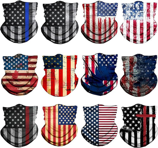12Pack Summer Balaclava Face Mask Sun UV Protection Hood Breathable Face Mask for Men Women