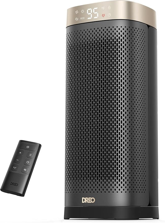 Dreo Space Heaters for Indoor Use, 1500W Fast Heating Portable Heaters with Remote, Large PTC Ceramic Electric for Bedroom, 12H Timer, 70° Oscillation, Overheat Protection, Safety Heat for Home Office