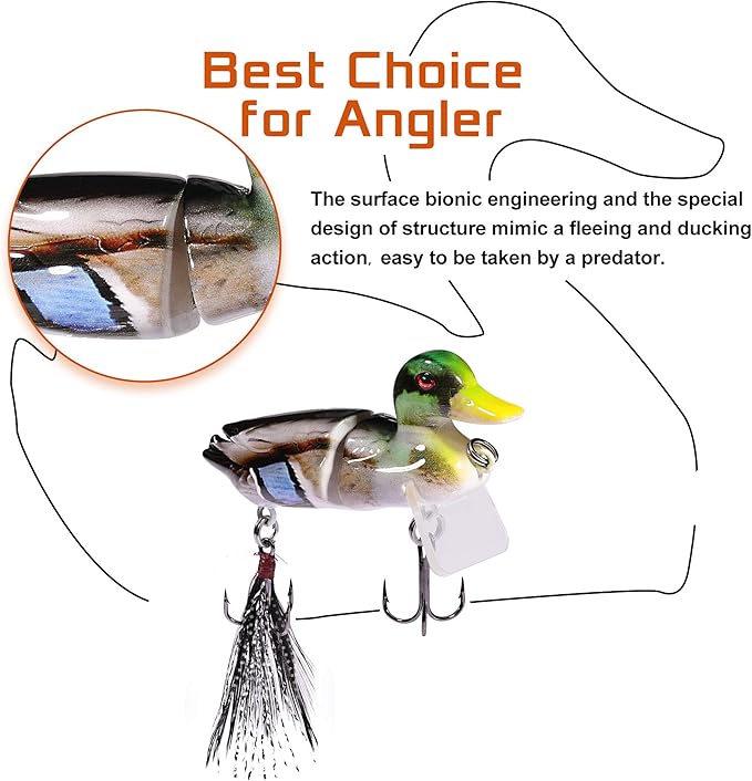 TRUSCEND Easy Catch Swimmax, Magic Noisy Turbulent Wiggling and Vibrating Actions for More Bites, Segmented Swimbait Jointed by Dyneema Strongest Fiber, Lifelike Fishing Lures for Relax Family Fishing