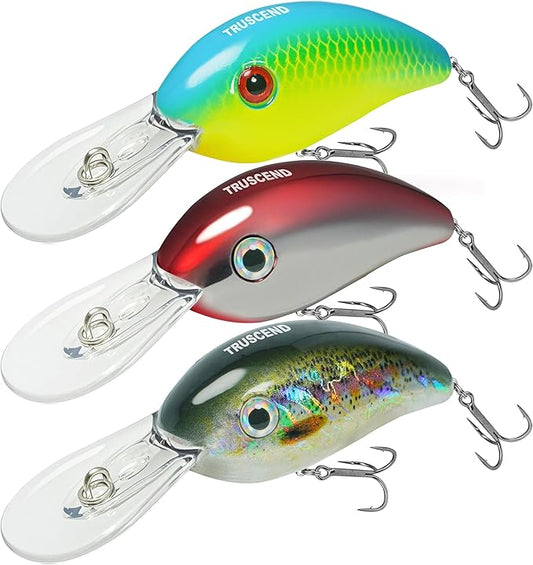 TRUSCEND Swimmax for Freshwater and Saltwater, Lifelike Fishing Lures for Bass Trout Crappie Walleye Pike Bluegill Salmon, Swimbait for Bass, Amazing Fishing Gear Gifts for Family