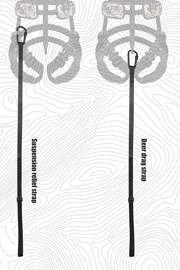 Tree Stand Safety Harness: Adjustable Tree Stand Harness for Hunting, Padded Treestand Safety Hunting Harnesses