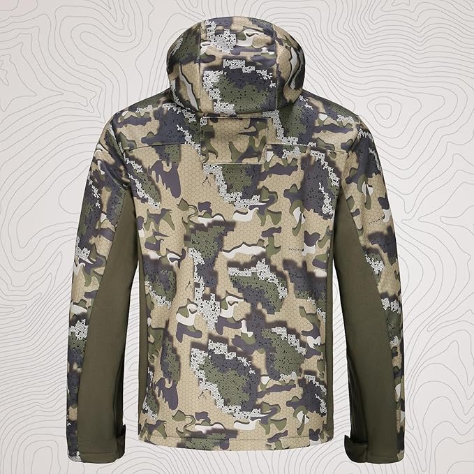 UIIHUNT Hunting Clothes for Men with Fleece Lining: Safety Strap Compatible Water Resistant Silent Hunting Jacket and Pants