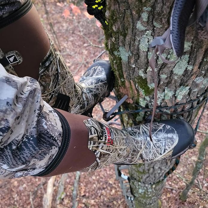 8 Fans Rubber Hunting Boots with 1000G Thinsulate Insulation,Next Camo Waterproof Rubber Mud Muck Boots with 5mm Neoprene for Men