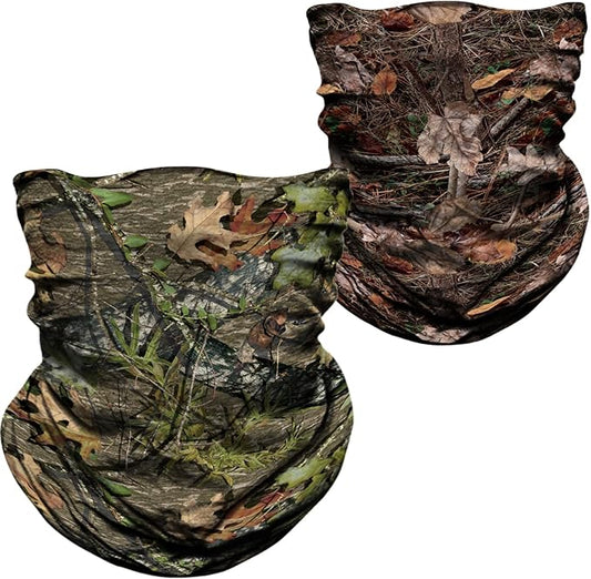 WTACTFUL 2-Pack Camouflage Face Mask Bandana for Men Women - Breathable, Seamless, Moisture Wicking & Versatile