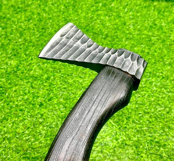 AX-7000 Custom Gift Forged Carbon Steel Viking Axe with Ash Wood Handle, Throwing Axe, Camping Axe (AX-7003)