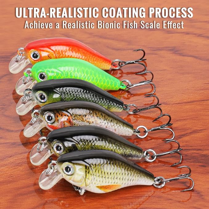 TRUSCEND Easy Catch Swimmax, Magic Noisy Turbulent Wiggling and Vibrating Actions for More Bites, Segmented Swimbait Jointed by Dyneema Strongest Fiber, Lifelike Fishing Lures for Relax Family Fishing