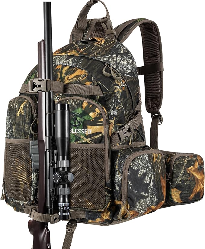 Waterproof Camo Hunting Backpack for Men - 35L Day Pack, Hunting Gear and Gifts - BlessedLeaf