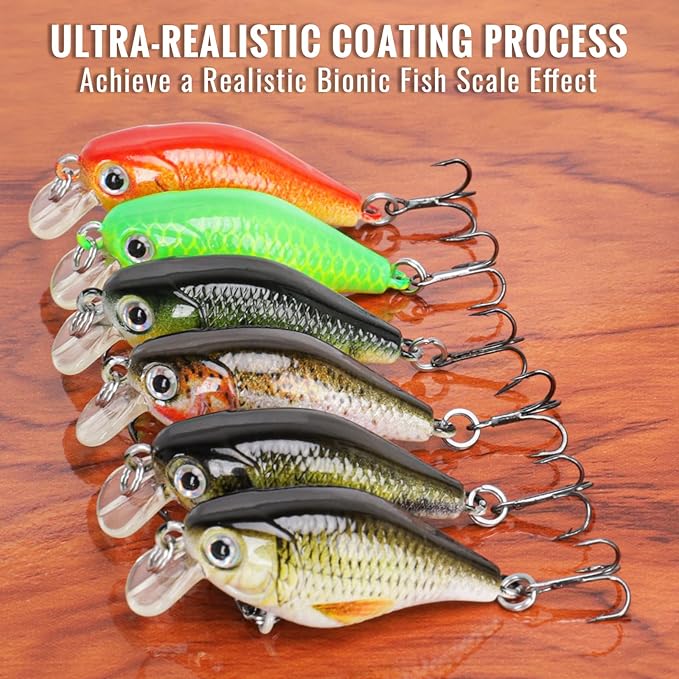 TRUSCEND Swimmax for Freshwater and Saltwater, Lifelike Fishing Lures for Bass Trout Crappie Walleye Pike Bluegill Salmon, Swimbait for Bass, Amazing Fishing Gear Gifts for Family