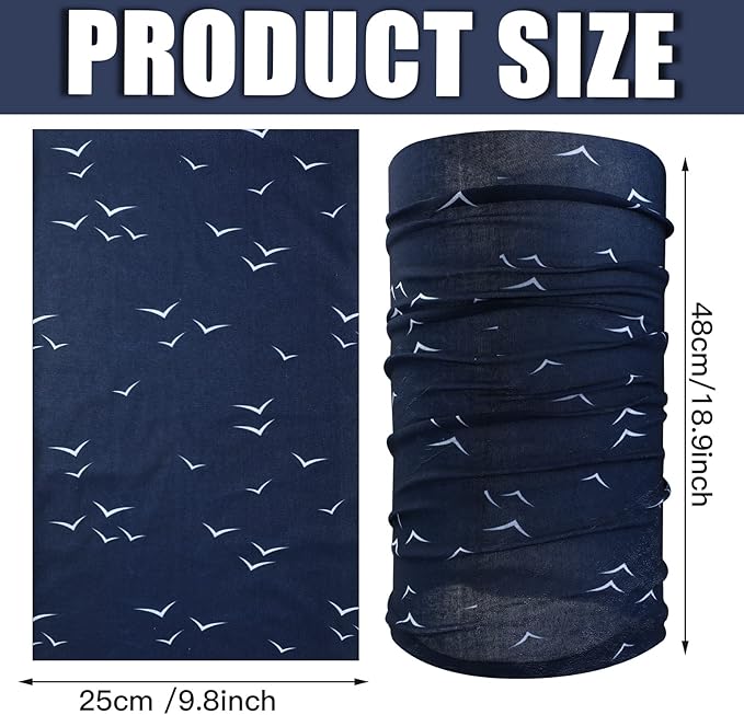 8 Pcs Summer Camo Neck Gaiter Scarf Bandanas for Men Sun Hoods Balaclava Cooling Breathable Face Mask Outdoor Sports