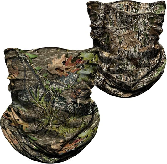 WTACTFUL 2-Pack Camouflage Face Mask Bandana for Men Women - Breathable, Seamless, Moisture Wicking & Versatile