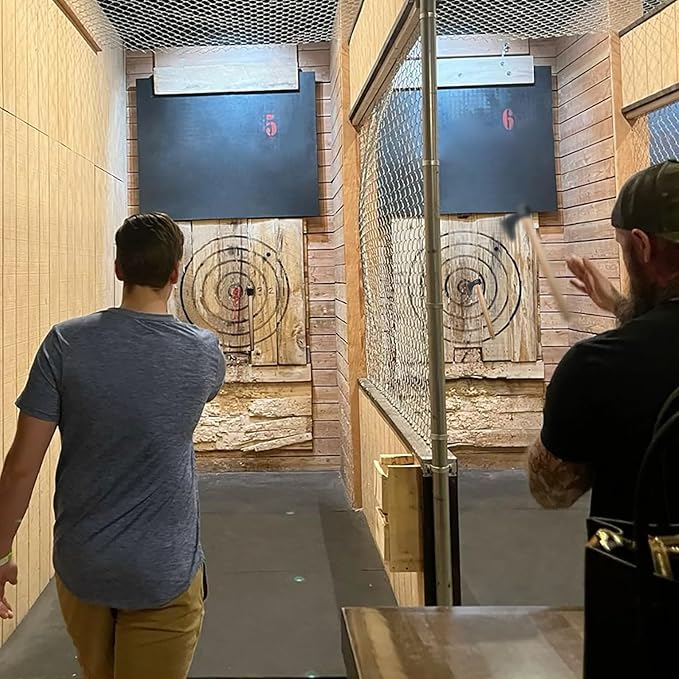 Throwing Axe Set, 3 Pack 18.9" Throwing Axes and Tomahawks with 1065 High Carbon Steel & Hickory Wooden Handle, Perfect for Axe Throwiing Game, Competition and Recreation, Gift for Men