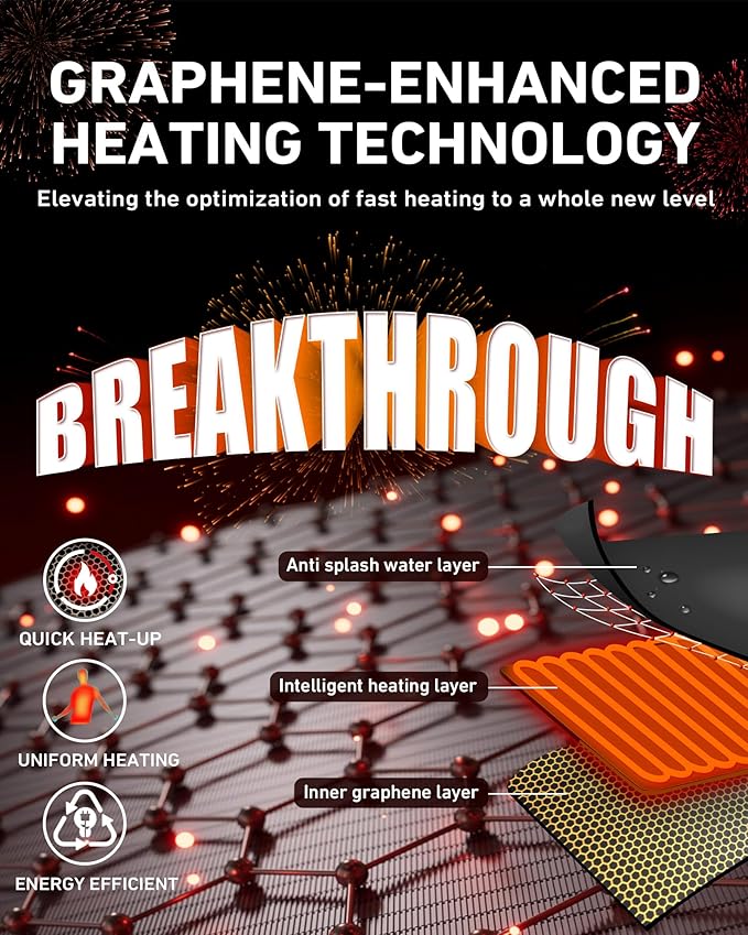 ARRIS Graphene-Enhanced Heated Vest with Patented Size Adjustable Design For Men and Women