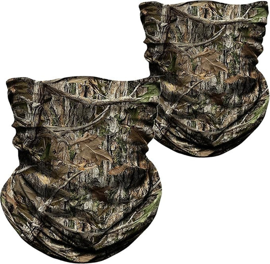 WTACTFUL 2-Pack Camouflage Face Mask Bandana for Men Women - Breathable, Seamless, Moisture Wicking & Versatile