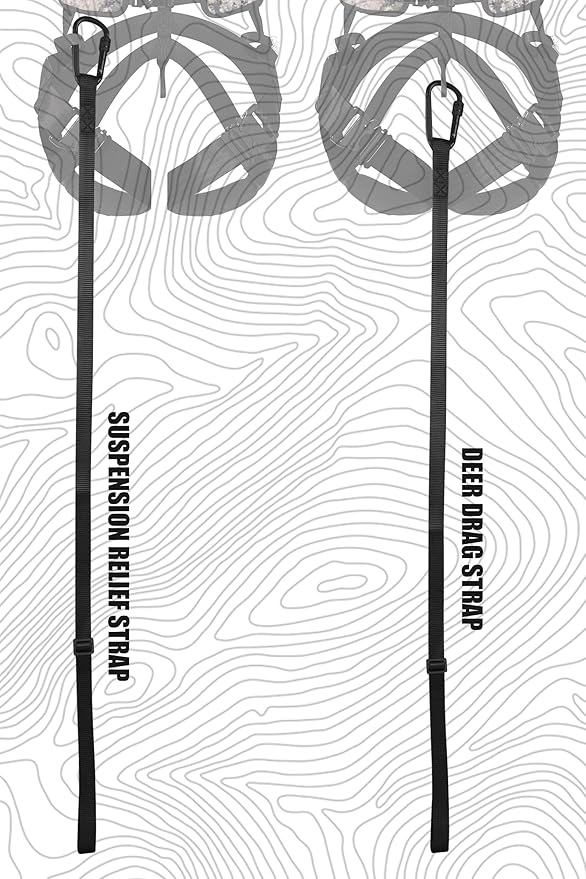 skiguard Tree Stand Safety Harness: Adjustable Bow-Hunter Harness for Tree-Stand Hunting, Lightweight Treestand Safety Hunting Harnesses, Comfortable Safe Compact for All-Season (Medium/Large)
