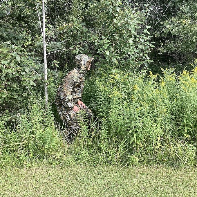 Upgrade Ghillie Suit Outdoor 3D Lifelike Super Lightweight Hooded Camouflage Clothing Jungle Woodland Hunting Shooting