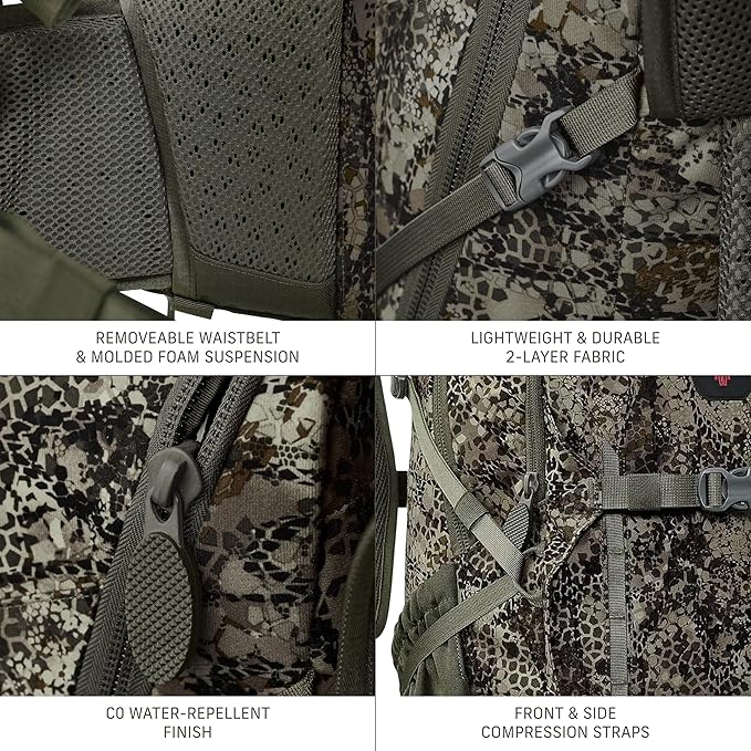 Badlands ATX 16 Hunting Pack - All-Terrain Xtreme Tactical Backpack, Lightweight, Water Resistant, Approach GT