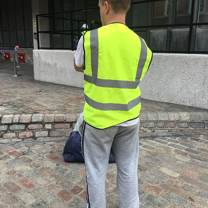 zojo High Visibility Reflective Vests,Adjustable Size,Lightweight Mesh Fabric, Wholesale Safety Vest for Outdoor Works